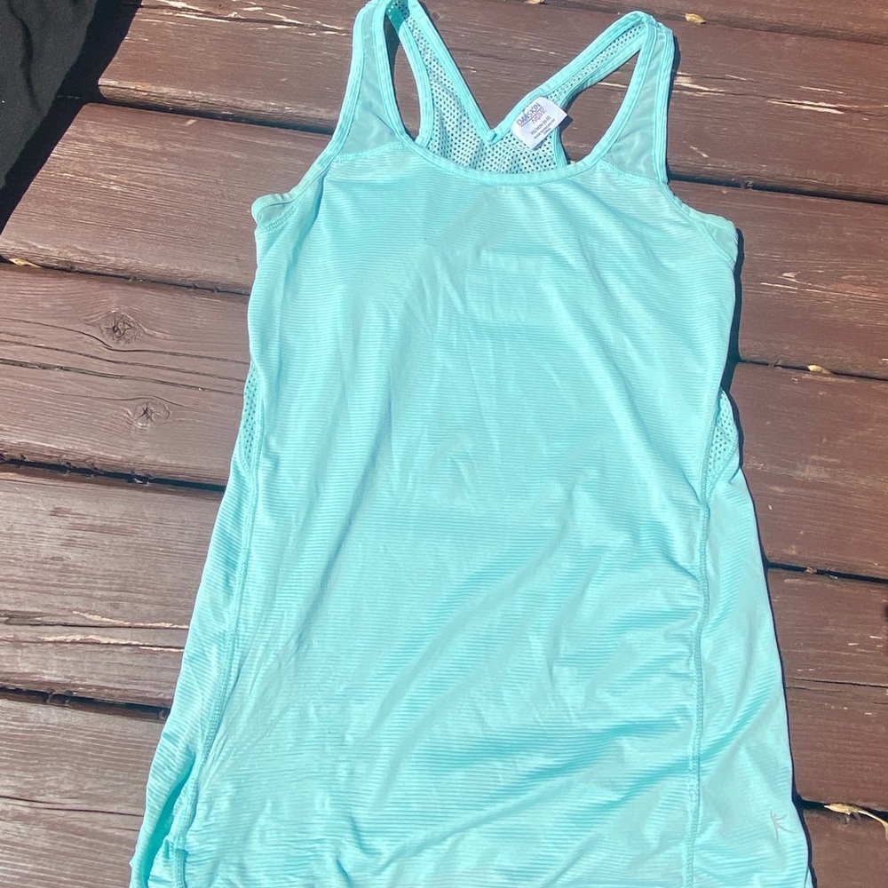 Blue athletic tank